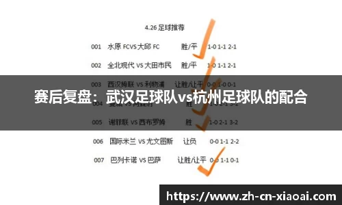 赛后复盘：武汉足球队vs杭州足球队的配合